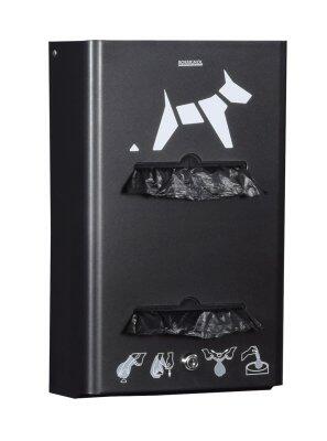 DISTRIBUTEUR HYGECA  2 ROULEAUX  GRIS MANGANESE