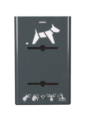 DISTRIBUTEUR HYGECA  2 ROULEAUX  ANTHRACITE MAT 7016