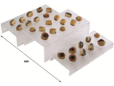 PAP ESCALIER TRANSPARENT 3 MARCHES X3