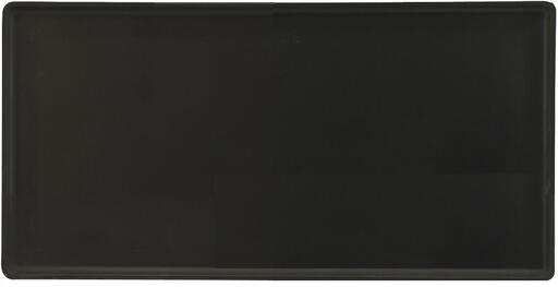PLAT DE PRÉSENTATION EN MÉLAMINE NOIR 40X20 CM