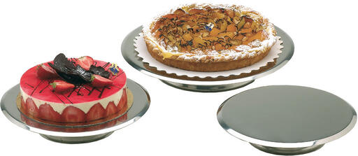 GUÉRIDON INOX POUR GÂTEAU 30 CM