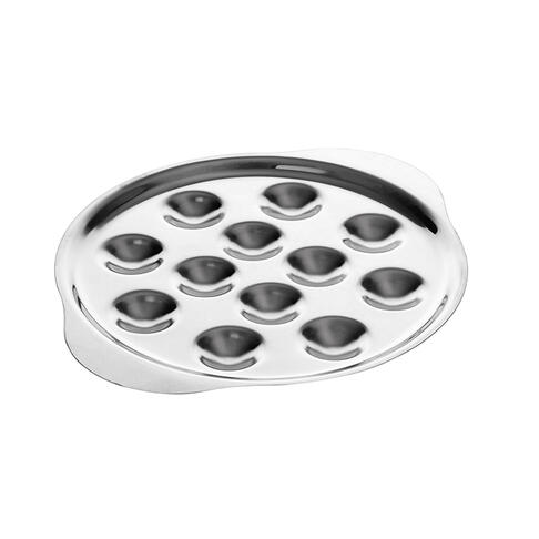 PLAT EN ACIER INOXYDABLE 12 ESCARGOTS