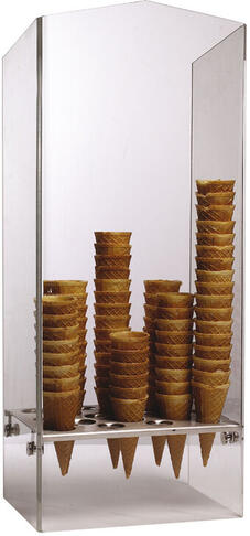 PORTE-CORNETS GLACE PLEXIGLASS 6 TROUS 31MM ET 12 TROUS 26MM