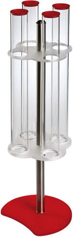 PORTE-CORNETS À GLACE ROTATIF 4 TUBES HAUTEUR 76.5 CM