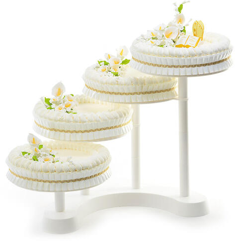 PRÉSENTOIR GÂTEAUX BUFFET 4 ÉTAGES DE 28CM HAUTEUR 44CM