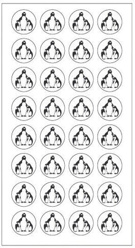 ÉTIQUETTES PINGOUIN POUR PRODUITS CONGELÉS 23 MM X120