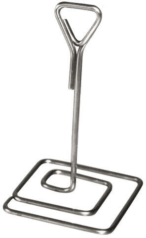 PORTE-ÉTIQUETTE FIL INOX 6X6X10 CM X3