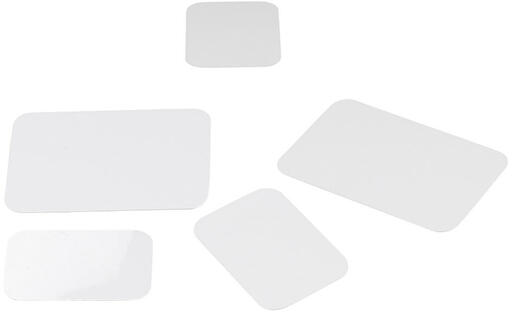 ÉTIQUETTES BLANCHES PVC 10X7 CM X10