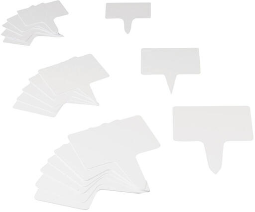 ÉTIQUETTE RECTANGLES À PIQUE 7X5 CM X10