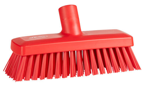 BROSSE ALIMENTAIRE SOL ET MUR 22,5CM FIBRE DURE ROUGE