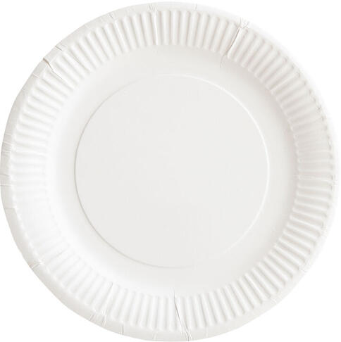ASSIETTES CARTON BIOLINE COULEUR BLANC Ø 23 CM X600
