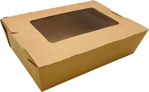 BOÎTES SALADE CARTON KRAFT 13,5X10,2 CM HAUTEUR 3,7 CM 45 CL X200
