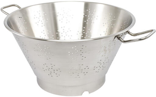 PASSOIRE CONIQUE INOX FOND CERCLÉ 45 CM