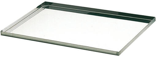 PLAQUE PÂTISSIÈRE INOX BORDS DROITS GN 1/1 53X32.5 CM