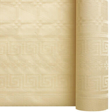 NAPPE ROULEAU EN PAPIER DAMASSÉ 25M LARGEUR 1,20 M, IVOIRE