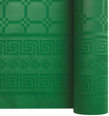 NAPPE ROULEAU EN PAPIER DAMASSÉ 25M LARGEUR 1,20 M, VERT