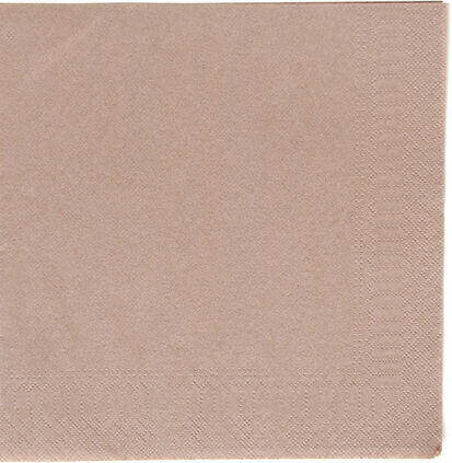 SERVIETTE 38X38CM OUATE GAUFRÉE 2 PLIS TAUPE X900