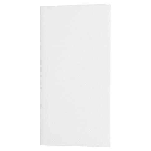 SERVIETTE POCHETTE 40X40CM NON TISSÉ BLANC X50