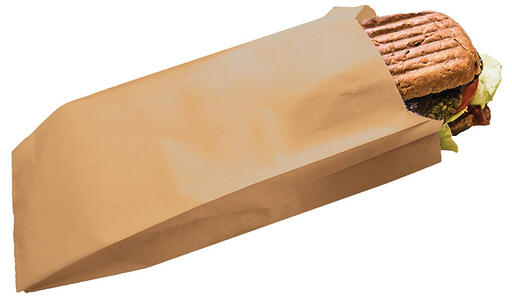 SACHET SANDWICH PAP 4X11X31CM INGR A SOUFFLET BRUN C/1000