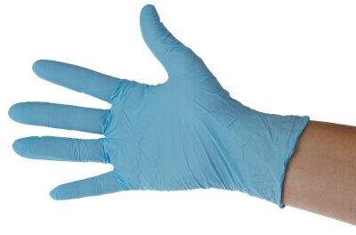 GANT NITRILE BLEU NON POUDRÉ TECHLINE ESSENTIAL TAILLE L BOÎTE X100