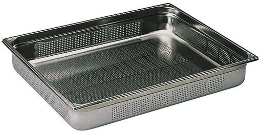 BAC GASTRONORME PERFORÉ SANS ANSE GN 2/1 PROFONDEUR 10 CM