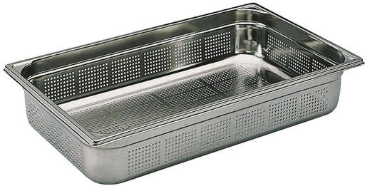 BAC GASTRONORME PERFORÉ SANS ANSE GN 1/1 PROFONDEUR 6.5 CM