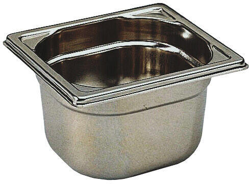 BAC GASTRONORME PLEIN SANS ANSE GN 1/6 PROFONDEUR 10 CM