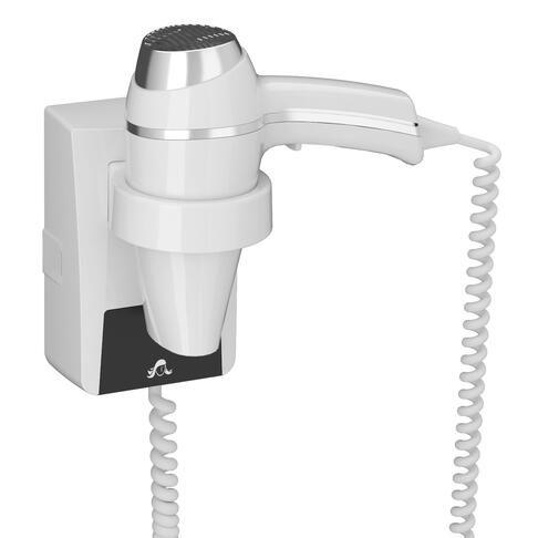 SÈCHE-CHEVEUX CLIPPER II 1400W BLANC AVEC SUPPORT BASE