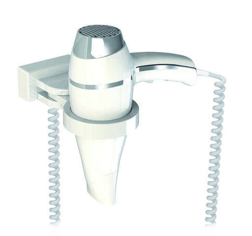 KIT SÈCHE-CHEVEUX 1875W BLANC ALTEO AVEC SUPPORT UNIVERSEL