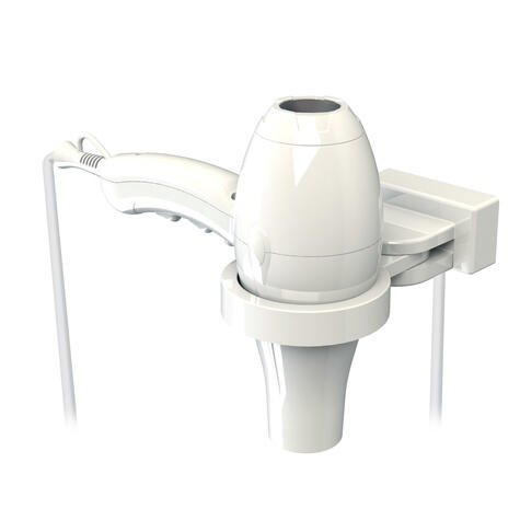 KIT SÈCHE-CHEVEUX 1875W BLANC IBIZA AVEC SUPPORT UNIVERSEL