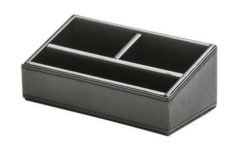 PORTE-SACHETS CHARME CUIR SYNTHÉTIQUE NOIR