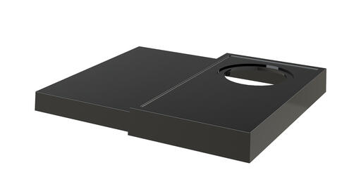 PLATEAU PERÇÉ ACCUEIL ORCHESTRO MODULABLE MÉLAMINE NOIR