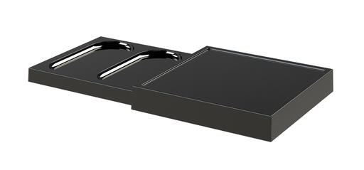 PLATEAU MODULABLE SALLE DE BAIN ORCHESTRO MÉLAMINE NOIR