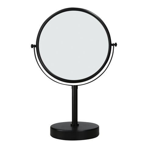 MIROIR DOUBLE FACE SUR PIED FIESTA NOIR MAT