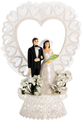 SUJETS DE MARIAGE "COUPLE SONIA " H 22 CM X2