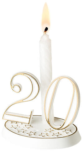 BOUGIES TORSADÉES BLANCHES Ø 7 H70 MM POUR BASE 877203 X10