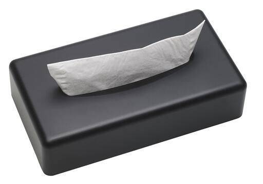 BOÎTE À MOUCHOIRS RECTANGULAIRE SANIBOX NOIR MAT
