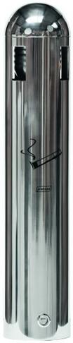 CENDRIER MURAL TUBULAIRE 1.8L GRIS INOX