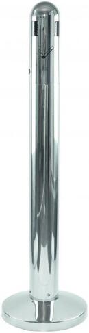 CENDRIER SUR PIED TUBULAIRE 3L GRIS INOX