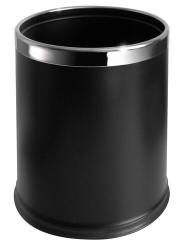 CORBEILLE DOUBLE PAROI 10L NOIR