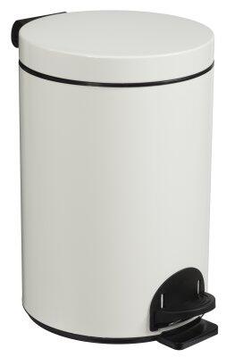 POUBELLE A PEDALE SANELIA 14L BLANC