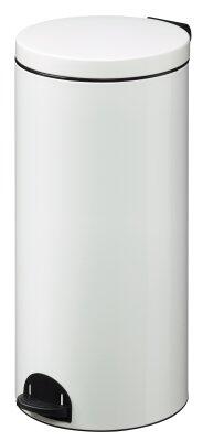 POUBELLE A PEDALE SANELIA 30L BLANC