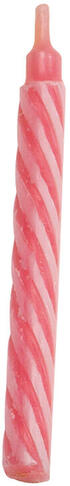 BOUGIES TORSADÉES GROSSES Ø 8 H75 MM ROSES X50