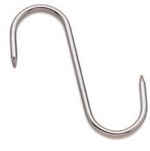 ESSES DE BOUCHERIE INOX 2 POINTES 8 CM DIAMÈTRE 4 MM X10