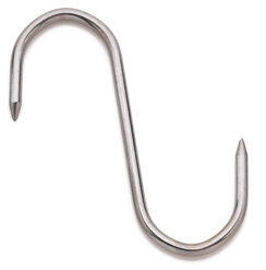 ESSES DE BOUCHERIE INOX 2 POINTES 10 CM DIAMÈTRE 4 MM X10