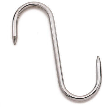 ESSES DE BOUCHERIE INOX 2 POINTES 18 CM DIAMÈTRE 6 MM X10