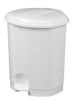POUBELLE A PEDALE PRIMA 11L BLANC