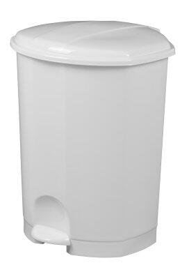POUBELLE A PEDALE PRIMA 30L BLANC