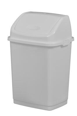 POUBELLE COUVERCLE BASCULANT CLAP 10L BLANC