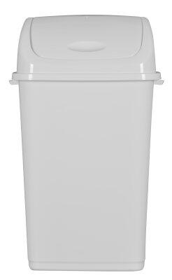 POUBELLE COUVERCLE BASCULANT CLAP 50L BLANC